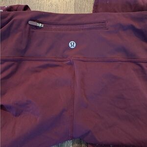 Lululemon Burgundy Leggings